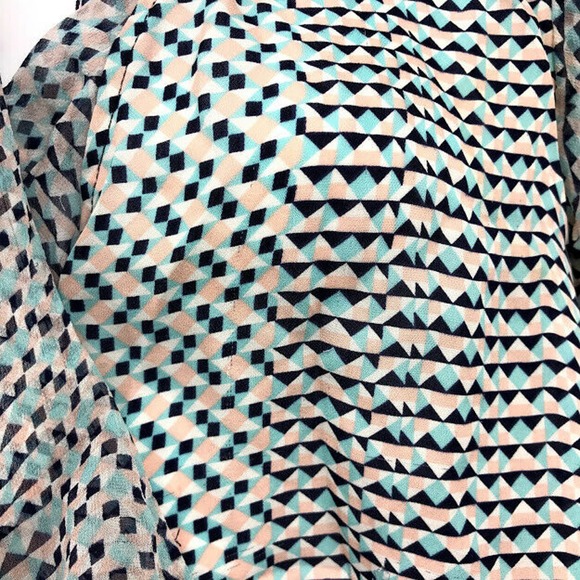 Parker Francesca Wrap Blouse L Ruffle Silk Flutter - Picture 12 of 12